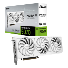ASUS Prime GeForce RTX 5070 12GB GDDR7 White - 90YV0M19-M0NA00, PCIe 5.0, 3 Ventiladores, HDMI 2.1b, DisplayPort 2.1b ASUS Prime GeForce RTX 5070 12GB GDDR7 White - 90YV0M19-M0NA00, PCIe 5.0, 3 Ventiladores, HDMI 2.1b, DisplayPort 2.1b
