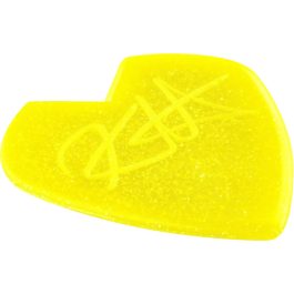 Dunlop Púas Jazz III Kirk Hammet Yellow Glitter Pack 6 Unidades