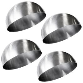 Lily Cook Juego de 4 Moldes Cúpula Acero Inoxidable 8x4 cm para Entrantes y Postres