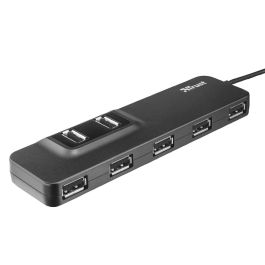 Hub Usb 2.0 Trust Oila 7 Puertos Incluye Adaptador Corriente