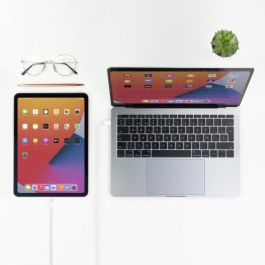 Nano Cable 10.10.0602 Cable USB Tipo-C a Lightning Macho, 2m, Blanco