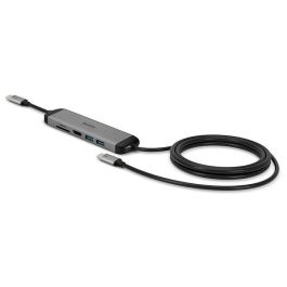 Lindy DST-Micro 140, USB-C Laptop Micro Docking Station with 4K Support and 1.4m 60W Charging Cable Lindy DST-Micro 140, USB-C Laptop Micro Docking Station with 4K Support and 1.4m 60W Charging Cable