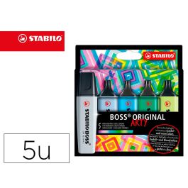 Rotulador Stabilo Boss Fluorescente 70 Arty Line Colores Frios Estuche Carton De 5 Unidades Colores Rotulador Stabilo Boss Fluorescente 70 Arty Line Colores Frios Estuche Carton De 5 Unidades Colores