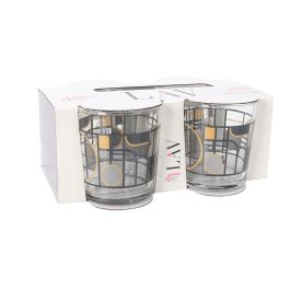 Set de 4 Vasos Pinta 340 cc Abstracto - LAV (6 Cajas) Set de 4 Vasos Pinta 340 cc Abstracto - LAV (6 Cajas)
