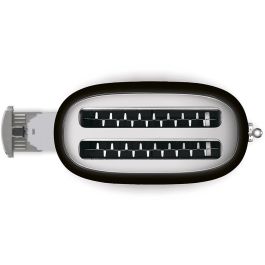 Smeg TSF02BLEU Tostador 4 rebanadas Negro