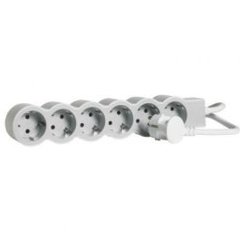 Regleta Legrand 694572/ 6 Tomas de corriente/ Blanca y Gris Regleta Legrand 694572/ 6 Tomas de corriente/ Blanca y Gris