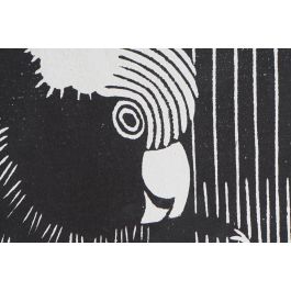 DKD Home Decor Cuadro Decorativo Moderno con Motivo Cacatua Negro Blanco 123x83 cm en PS y Lienzo (Juego de 2 Unidades Surtidas)