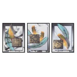 DKD Home Decor Cuadro Moderno Multicolor Lienzo PS 3.5 x 73 x 53 cm (3 Unidades) Precio: 56.50000015. SKU: B1D8R2KFCD
