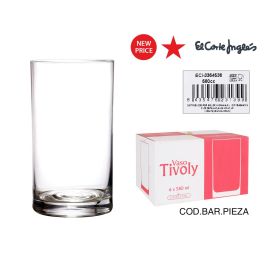 La Mediterranea Vaso Tivoly Dkristal, 580 ml, Vidrio, 8 cm de Ancho x 14.5 cm de Alto (6 Unidades) Precio: 8.47. SKU: B1FWHA3SJW