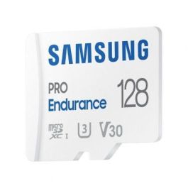 Samsung MB-MJ128KA/EU Tarjeta de Memoria microSDXC Pro Endurance 128GB U3 V30 100/40MB/s para Vigilancia 4K Ultra Resistente con Adaptador Samsung MB-MJ128KA/EU Tarjeta de Memoria microSDXC Pro Endurance 128GB U3 V30 100/40MB/s para Vigilancia 4K Ultra Resistente con Adaptador
