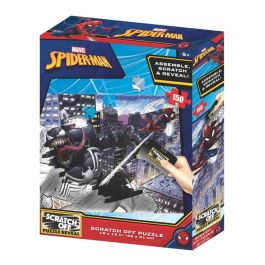 Prime 3D Puzzle para Rascar 3D Marvel Spiderman vs Venom 150 Piezas