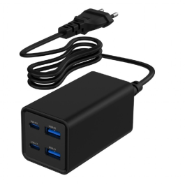 GEMBIRD TA-UC-2A2C-PD65-01-BK Cargador 2x USB-C 65W Carga Rápida Negro Interior Precio: 19.59000043. SKU: B1CFV4S4V2