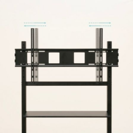 TooQ Optimus Soporte de Pared para TV 60"-105" (152,4cm-2,67m) hasta 120kg, Negro