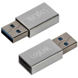 LogiLink AU0056 Adaptador USB 3.2 Macho a USB-C Hembra Plata