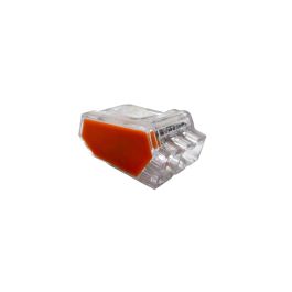 Conector Rápido 3 Vías 450V 24A Transparente / Naranja Precio: 0.58999963. SKU: B1FX6D9EVR