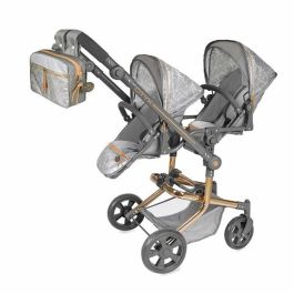 Silla gemelar plegable city multiposicion para muñecas de hasta 52 cm 42x55x91 cm