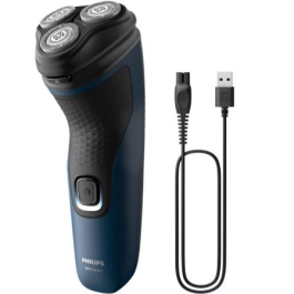Philips S1134/00 Afeitadora Eléctrica Shaver Series 1000 con Cuchillas PowerCut, Cabezales 3D Flotantes, Autonomía 30 min, Resistencia al Agua IPX7 Philips S1134/00 Afeitadora Eléctrica Shaver Series 1000 con Cuchillas PowerCut, Cabezales 3D Flotantes, Autonomía 30 min, Resistencia al Agua IPX7