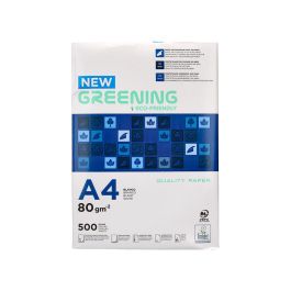 Papel Fotocopiadora Greening Din A4 80 gramos Paquete De 500 Hojas Papel Fotocopiadora Greening Din A4 80 gramos Paquete De 500 Hojas