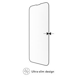 dbramante1928 Protector de Pantalla para iPhone 13/13 Pro/14 Negro Transparente Resistente a Rayones y Polvo 6.1" 9H Anti-huellas