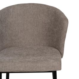 Silla Taupe Tejido-Metal Contract 52,50 X 55 X 80 cm