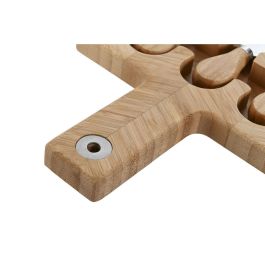 DKD Home Decor Tabla de Cortar para Queso de Bambú y Acero Inoxidable Natural 18.3x41x2 cm - Set de 4 Piezas DKD Home Decor Tabla de Cortar para Queso de Bambú y Acero Inoxidable Natural 18.3x41x2 cm - Set de 4 Piezas