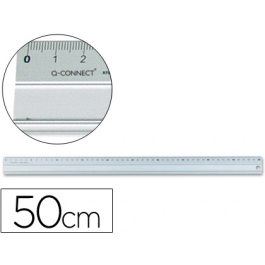 Q-connect Regla Metálica de Aluminio Milimetrada y Biselada, 50 cm Precio: 5.89999993. SKU: B15AHPHXV4