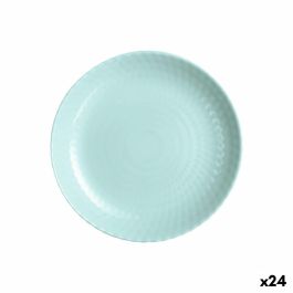 Plato de Postre Luminarc Pampille Turquesa Vidrio (19 cm) (24 Unidades) Precio: 54.68999987. SKU: S2707301