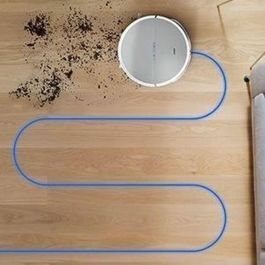 Medion MED4061275230024 Robot Aspirador E35, Succión 2000Pa, Navegación Giroscópica, 2 Cepillos Laterales, Sensor Pared