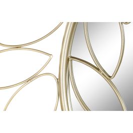 DKD Home Decor Espejo Dorado Metal y Espejo 80 x 80 cm