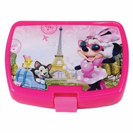 Fun House FUN3524550063775 Set de Vajilla Disney Minnie, Vidrio, Plato Hondo, Llano, Botella, Caja Merienda y Cubiertos