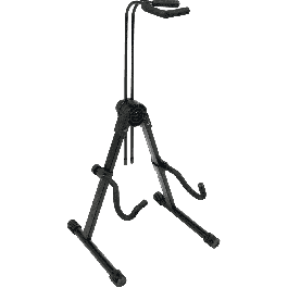 Quiklok Soporte para Guitarra Eléctrica y Bajo de Suelo, Plegable, Altura Ajustable de 510-860mm, Acero Negro