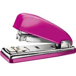 Grapadora Petrus 226 cLassic Wow Fucsia Metalizado Capacidad 30 Hojas En Blister