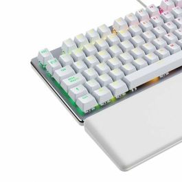 Newskill Teclado Gaming Serike V2 Mecánico 100% Español Blanco, Aluminio, Retroiluminación RGB, Switches Intercambiables NewSwitch (104 Teclas)