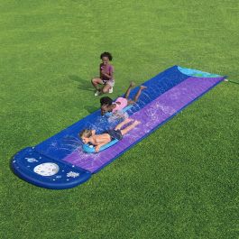 Bestway Pista Deslizante con Rampa de Salto Doble 488x138 cm +3 Años Jardin 52364