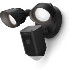 Ring Floodlight Cam Wired Plus - Cámara de seguridad para exteriores con proyectores LED ultra brillantes y sirena antirrobo integrada - Negro Ring Floodlight Cam Wired Plus - Cámara de seguridad para exteriores con proyectores LED ultra brillantes y sirena antirrobo integrada - Negro