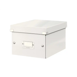 Caja Para Almacenamiento Leitz Click&Store 85% Carton Reciclado 7 Litros Pequeña 216X160X282 Mm Blanco Precio: 19.59000043. SKU: B19Y6MLXSQ