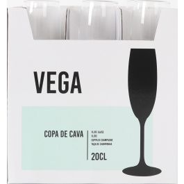 Inde Copa Cava Vega - Copa de Champagne para Cava, 20 cl, Cristal, 4.8 cm de Diámetro x 22.6 cm de Alto (24 Unidades)