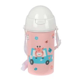 Botella Portaliquidos Safta 500 mL Apertura Automatica Con Pajita Safta Preescolar 195x73x73 mm