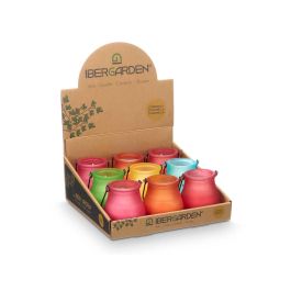Ibergarden Vela Citronela Asa Surtido 6 Colores 8.5x9.5x8.5 cm (27 Unidades) Ibergarden Vela Citronela Asa Surtido 6 Colores 8.5x9.5x8.5 cm (27 Unidades)