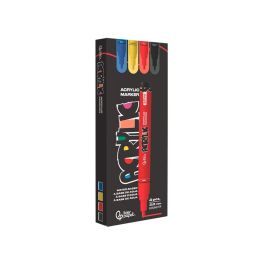 Rotulador Liderpapel Acrylic Base Agua Todo Tipo De Superficie Punta Redonda 3 mm Caja De 4 Unidades Colores Rotulador Liderpapel Acrylic Base Agua Todo Tipo De Superficie Punta Redonda 3 mm Caja De 4 Unidades Colores