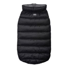Red Dingo Abrigo Puffer Acolchado Reversible para Perro Negro-Gris 50 cm con Protección Pecho Neopreno y Detalles Reflectantes