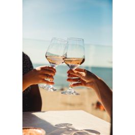 La Mediterranea Copa de Vino 530 ml - 9 x 21.5 x 6.5 cm (24 Unidades)