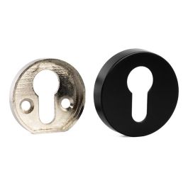 Jandel Bocallave de Seguridad Ø51x10mm en Negro, Cromo Cepillado y Latón Mate