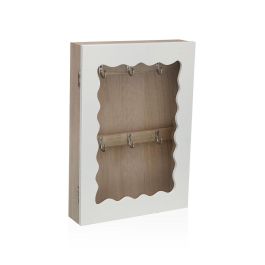 Caja de Llaves de Madera Blanca Ondulada Versa 5x20 cm - Estilo Nórdico (2 Unidades) Caja de Llaves de Madera Blanca Ondulada Versa 5x20 cm - Estilo Nórdico (2 Unidades)