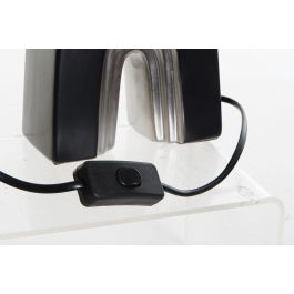 DKD Home Decor Lámpara Sobremesa Moderno Negro Blanco 23 x 16 x 32 cm (2 Unidades)