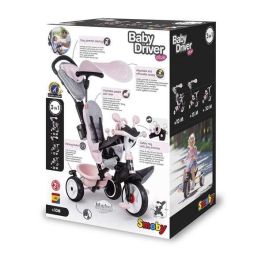 Triciclo Baby Driver Plus Rosa - SMOBY Triciclo Baby Driver Plus Rosa - SMOBY