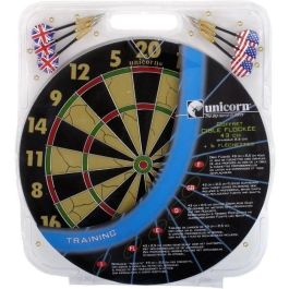 UNICORNIO Target Box Flocado Diámetro 43 cm con 6 dardos alados Precio: 41.50000041. SKU: B14N23GVY2