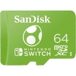 SanDisk SDSQXAT-064G-GN6ZN Tarjeta de Memoria 64GB microSDXC UHS-I Clase 10 para Nintendo Switch 100MB/s Lectura 90MB/s Escritura Precio: 11.58999952. SKU: S55021085