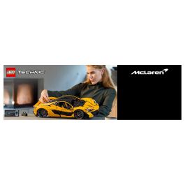 Lego 42172 McLaren P1 - Kit de Modelo de Hiperdeportivo para Adultos Entusiastas de Vehículos