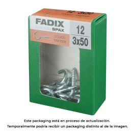 Fadix 10923335 Hembrilla abierta zincado 3,0 x 50 mm, caja m 12 uds